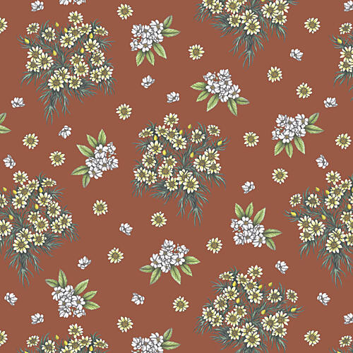 Rustic Daisy Scattering Art Print by Cecilia Battaini