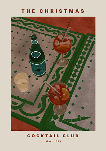 Cocktail Club Art Print