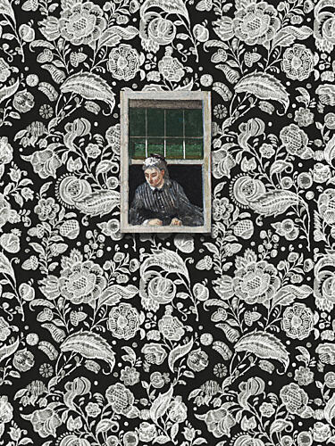 Woman in Window Art Print