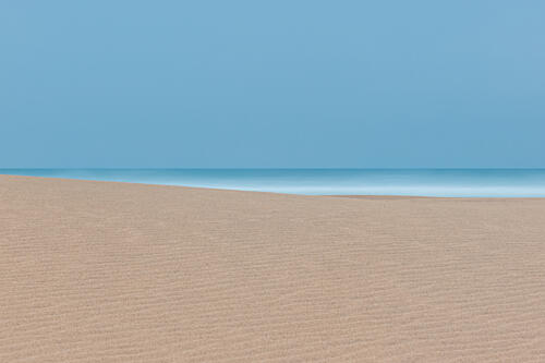Calm Beach Horizon Art Print by Hein Jonker