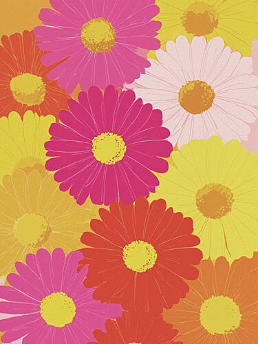 Vibrant Flower Power Art Print