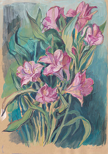 Vibrant Pink Blooms Art Print