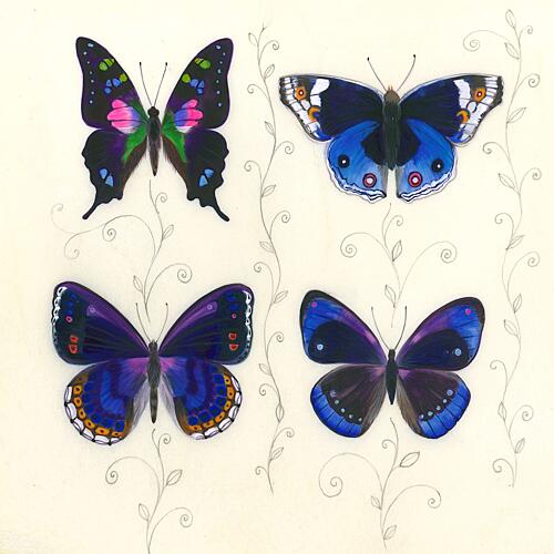 Dark Butterflies Art Print