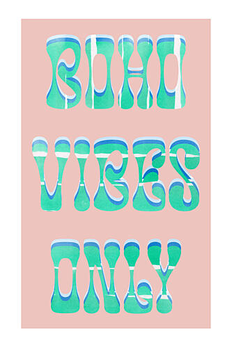 Groovy Boho Vibes Art Print