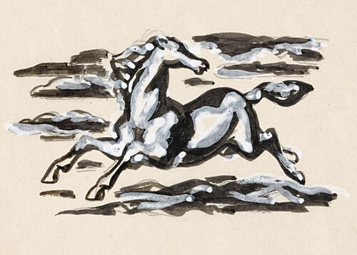 Galopperend Paard Art Print by Leo Gestel