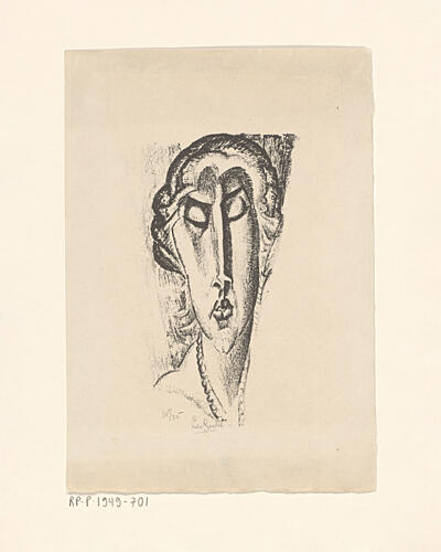 Portret van Een Onbekende Vrouw Art Print