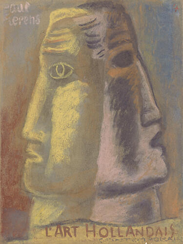 Omslag Ontwerp Voor Paul Fierens, Lart Hollandais Contemporain 1933 Art Print by Leo Gestel