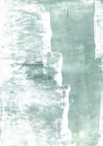 Soft Green Abstract Layers Art Print