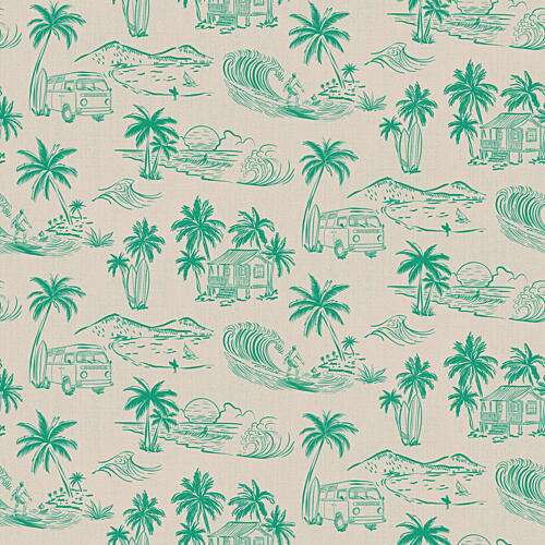 Vintage Beach Life Art Print
