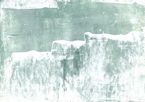 Serene Green Abstract Art Print