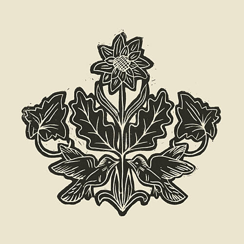 Elegant Floral Birds Art Print