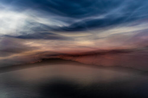 Ethereal Sky Reflection Art Print by Franco Tessarolo