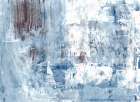 Abstract painting blue Concrete structure mural Art Print