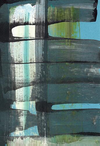 Deep Teal Layers Art Print