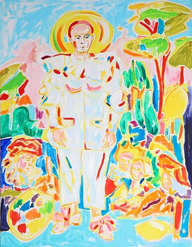 Vibrant Artists Clown Art Print