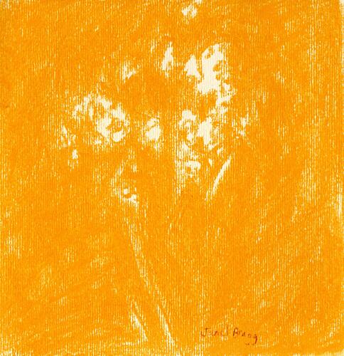 Warm Orange Blossoms Art Print