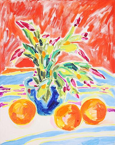 Colorful Tabletop Still Life Art Print by Tamara Jare