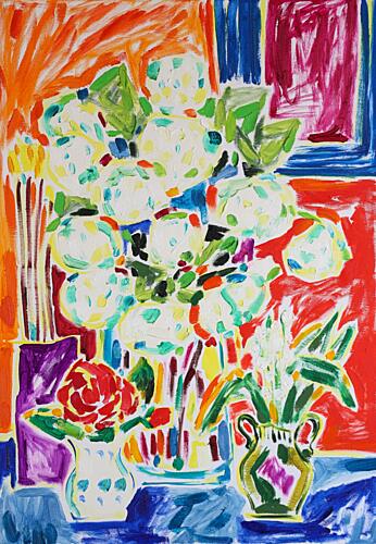 Vibrant Floral Still Life Art Print