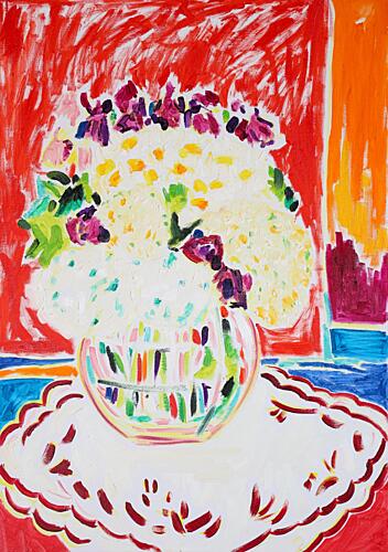 Vibrant Floral Still Life Art Print