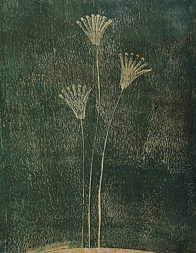 Green Flowers Art Print