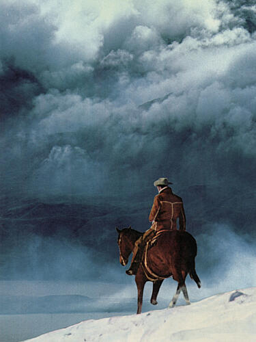 Cowboy Winter Journey Art Print