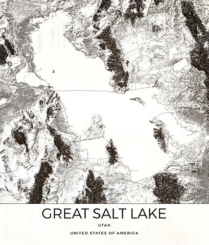 Great Salt Lake Utah Art Print