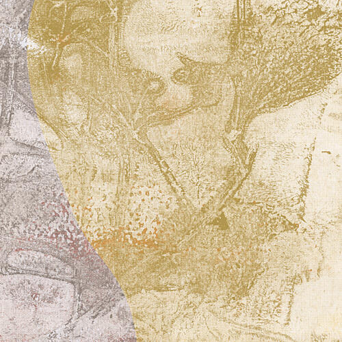 Golden Grey Textures Gold Print