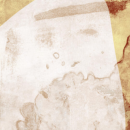 Earthy Abstract Textures Gold Print