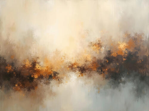Warm Abstract Glow Art Print