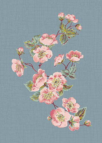 Soft Pink Blossom Trail Art Print