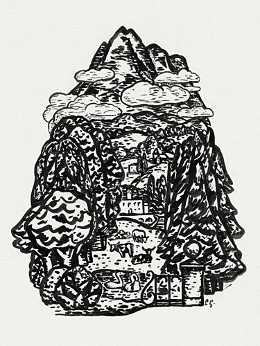 Mountain Landscape Ca. 18911941 Art Print by Leo Gestel