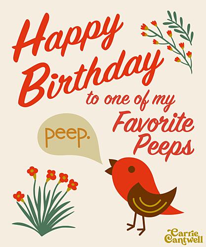 Favorite Peeps Art Print