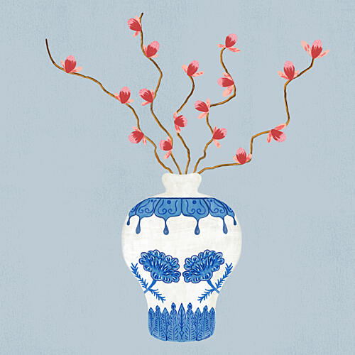 Ming Vase Art Print