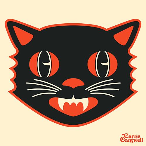 Scaredy Cat Pop art reproduction