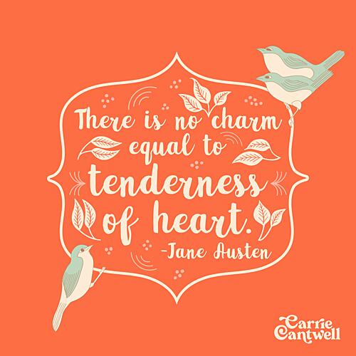 Jane Austen Quote Art Print