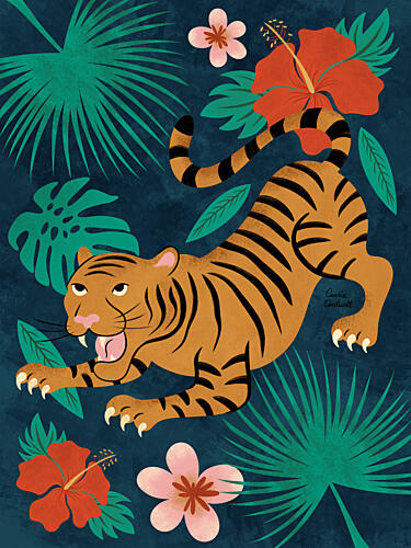 Crouching Tiger Art Print