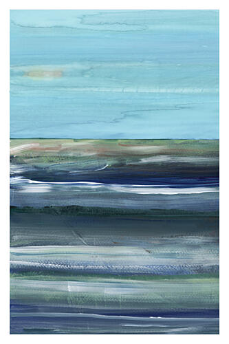 Abstract Ocean Horizon Art Print