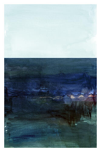 Twilight Coastal Reflection Art Print
