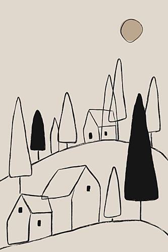 Silenthillsideno03 Art Print