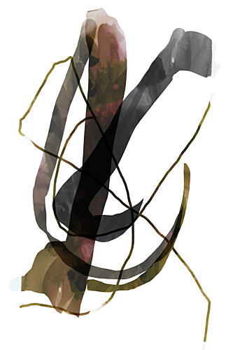 Dark Organic Flow Art Print