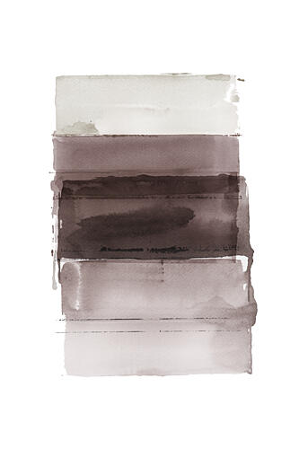 Earthy Abstract Layers Art Print by Cartissi