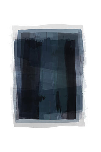 Deep Blue Layers Art Print