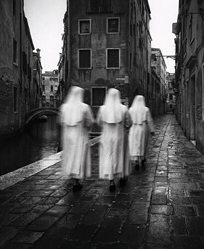 Nuns Walking Venice Street Art Print