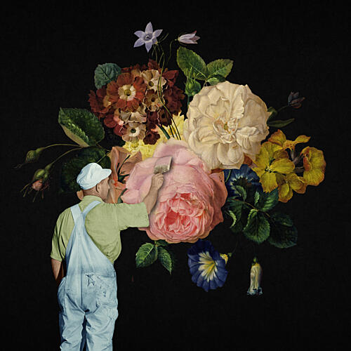 Painter of Blooms Art Print