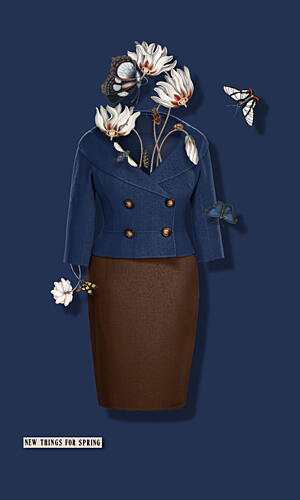 Spring Fashion Blooms Art Print