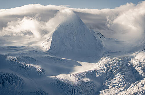 Snowy Mountain Glacier Art Print