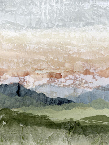 Abstract Mountain Hues Art Print