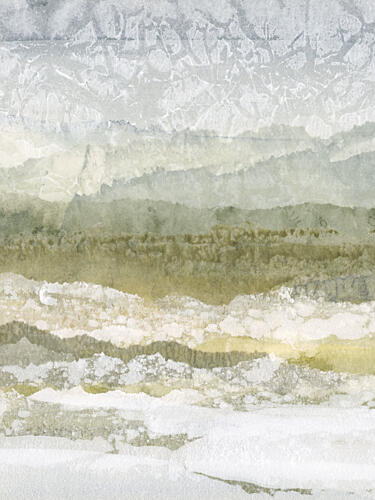 Misty Mountain Layers Art Print
