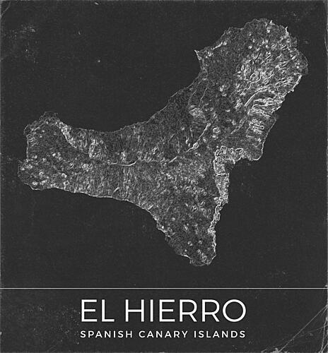 Abstract El Hierro Island Art Print