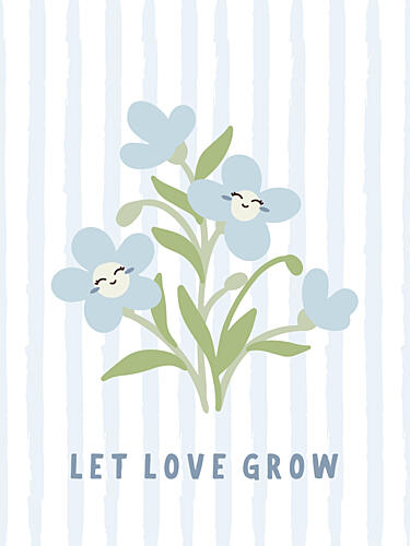 Let Love Grow Flowers Art Print